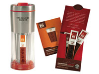 via Starbucks is selling a special tumbler for its new Via Ready Brew instant coffee.