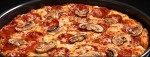 Half price pan pizza at Domino&rsquo;s