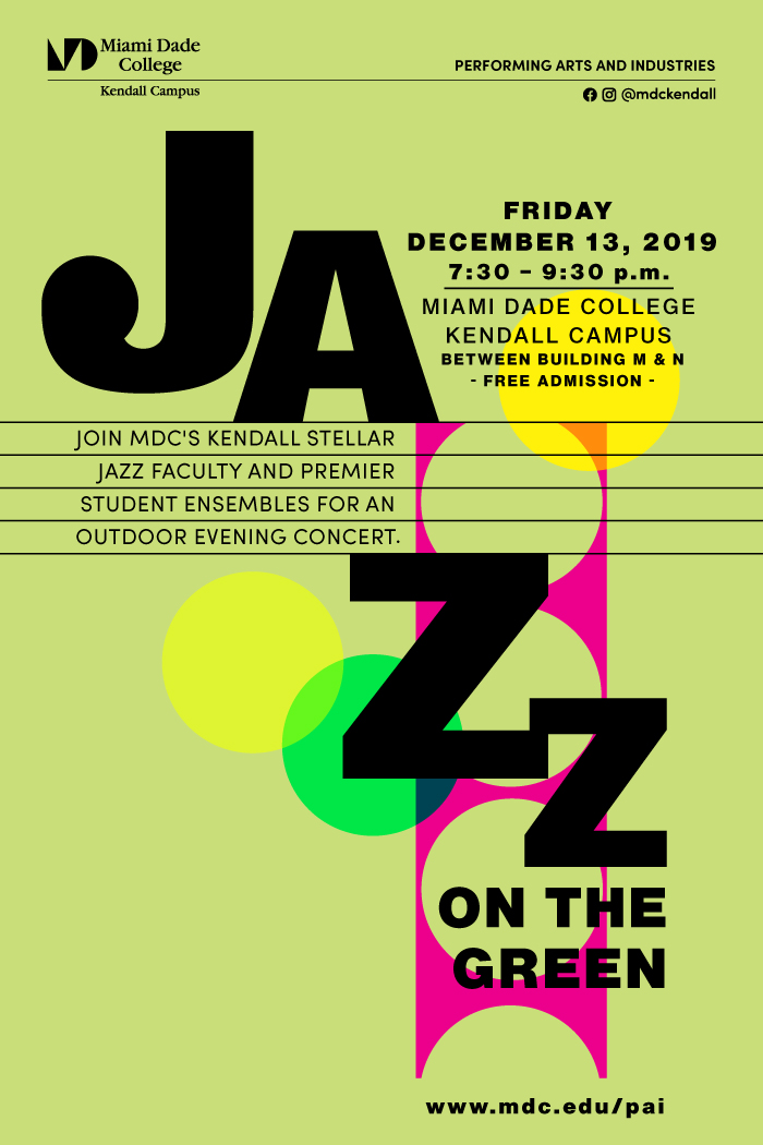 Free Jazz on the Green concert at MDC Kendall Campus - South