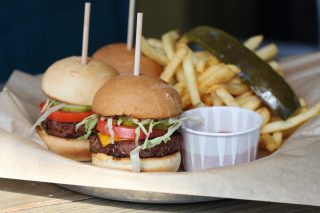 Mini Vegan Cheeseburgers | photo courtesy of Johnnie Brown's