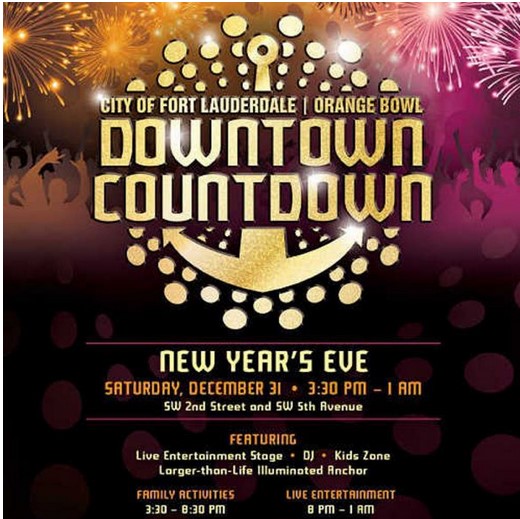 Fort Lauderdale downtown New Years Eve South Florida on the Cheap