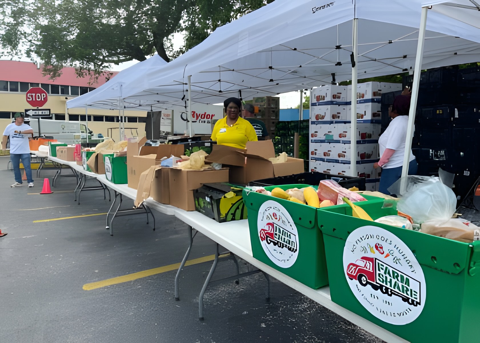 Drive-thru Farm Share Food Distribution event in Riviera Beach - South ...