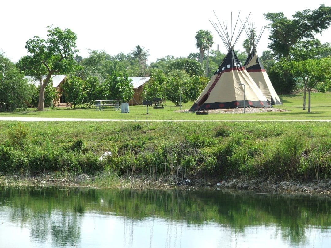Tent or Tepee Camping at Quiet Waters Park in Deerfield South Florida