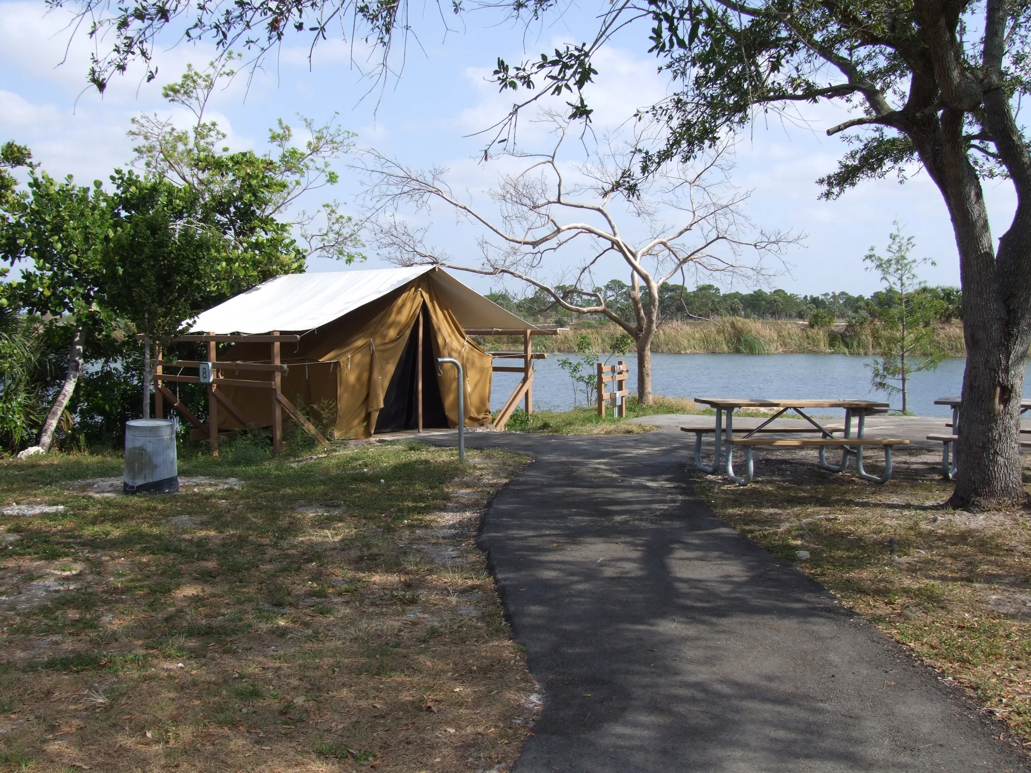 Tent or Tepee Camping at Quiet Waters Park in Deerfield