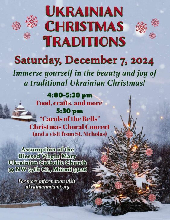 Ukrainian Christmas Traditions concert Blessed Virgin Mary Ukrainian Catholic Church