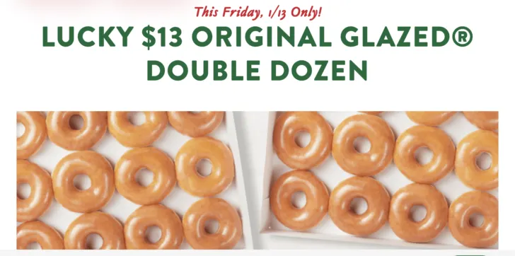 Krispy Kreme Game Day deal this weekend - Buy a dozen and get a