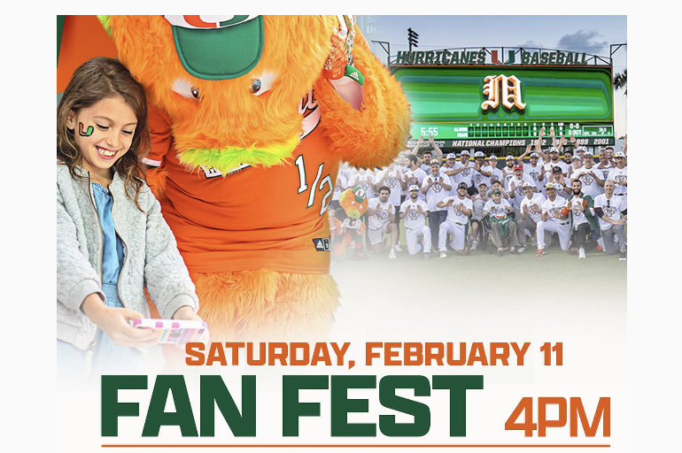 Free 'Canes baseball Fan Fest Game South Florida on the Cheap