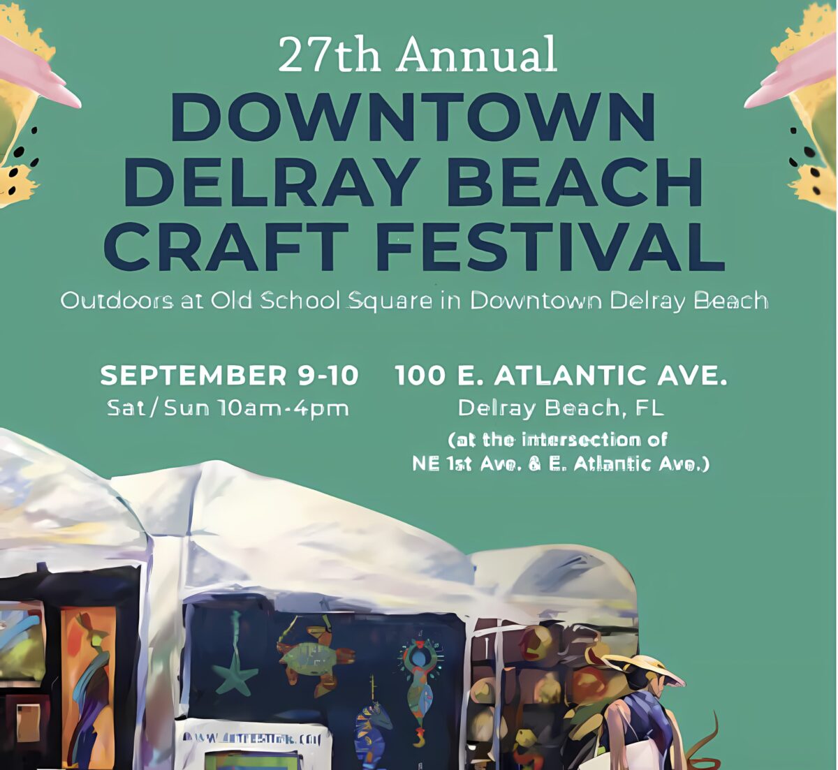 Downtown Delray Beach Craft Festival has free admission South Florida