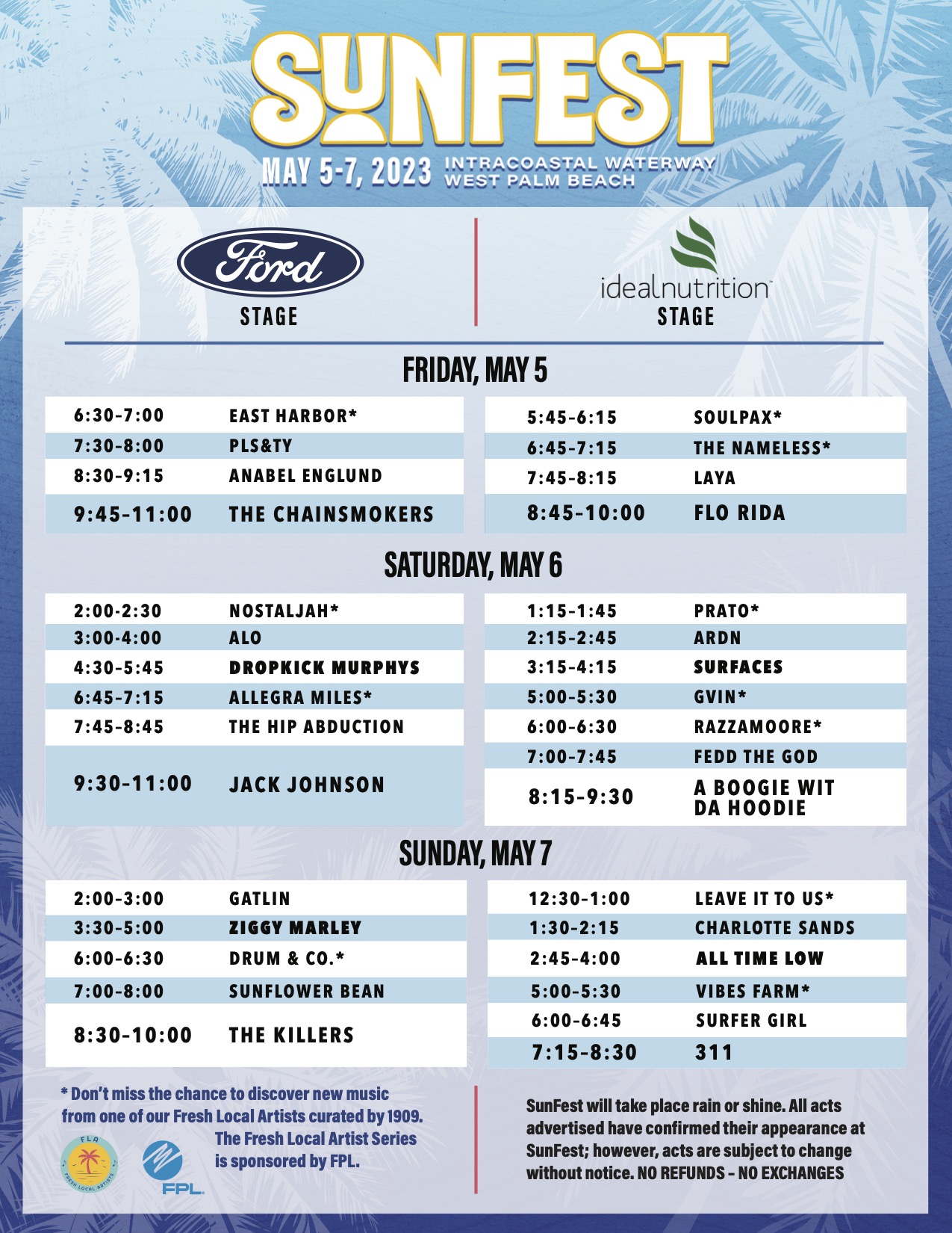 SunFest-Stage-Schedule-23 - South Florida on the Cheap