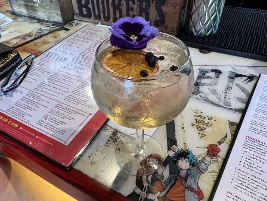 Cocktail at Kapow! Noodle Bar at Mizner Park in Boca Raton