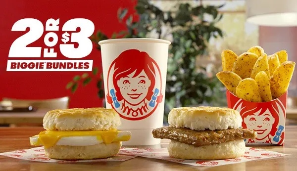 Wendy's offer 2 for $3 breakfast combo deal - South Florida on the