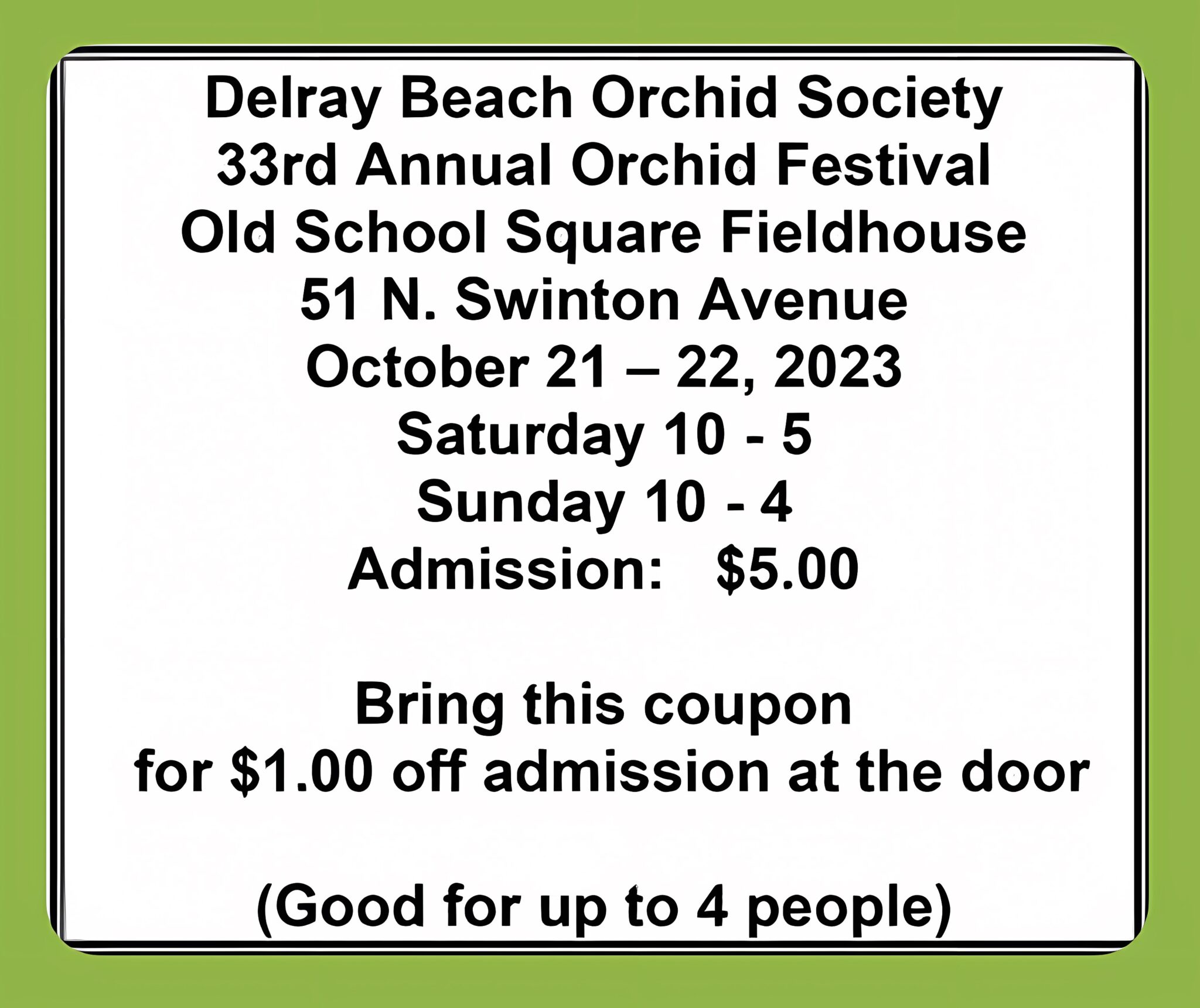 Orchids on The Square, Delray Beach South Florida on the Cheap