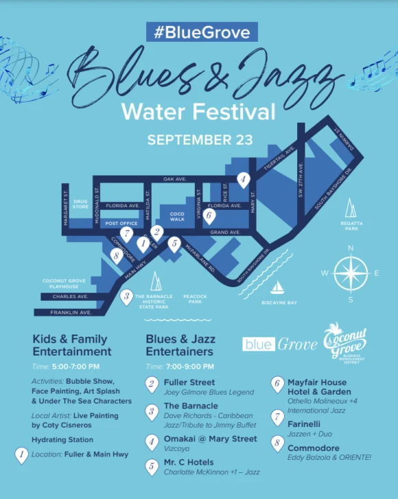 Free: 'Blues & Jazz' water festival, this Saturday in Coconut