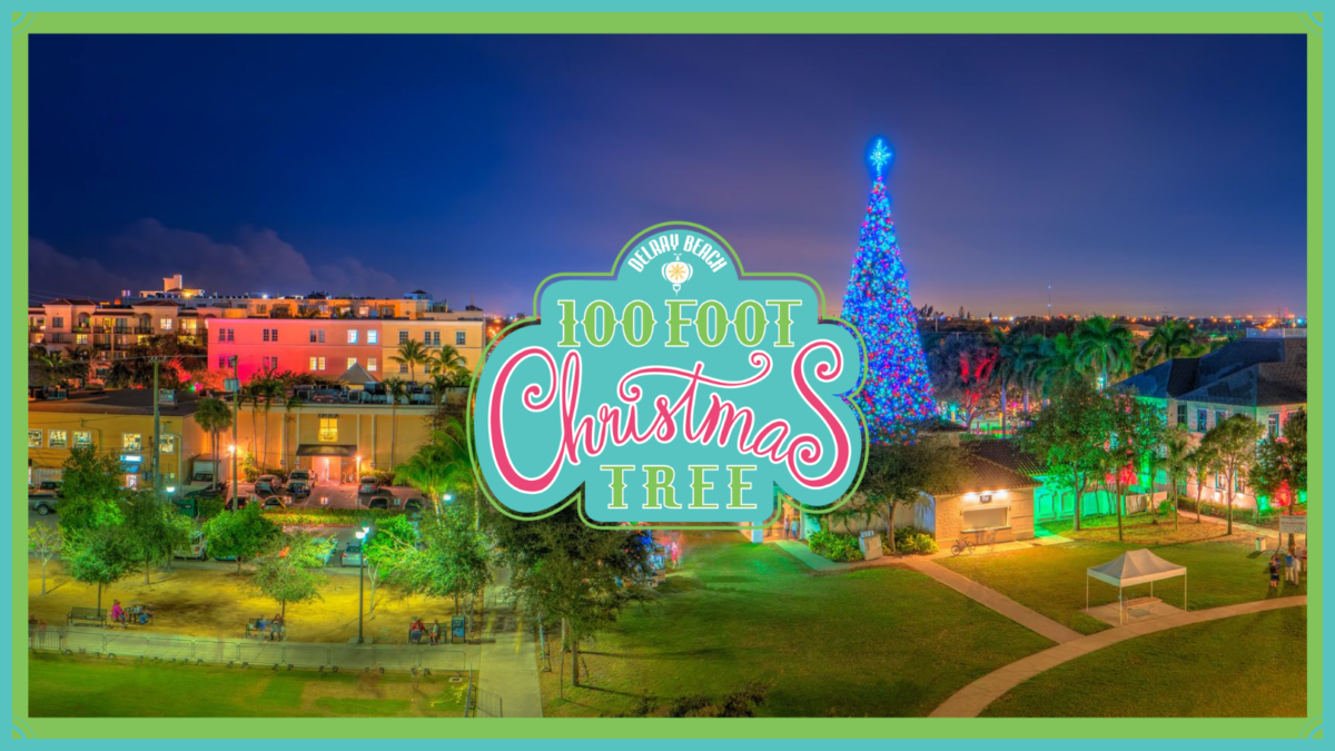 Delray Beach tree lighting, yuletide street fair & Holiday Village