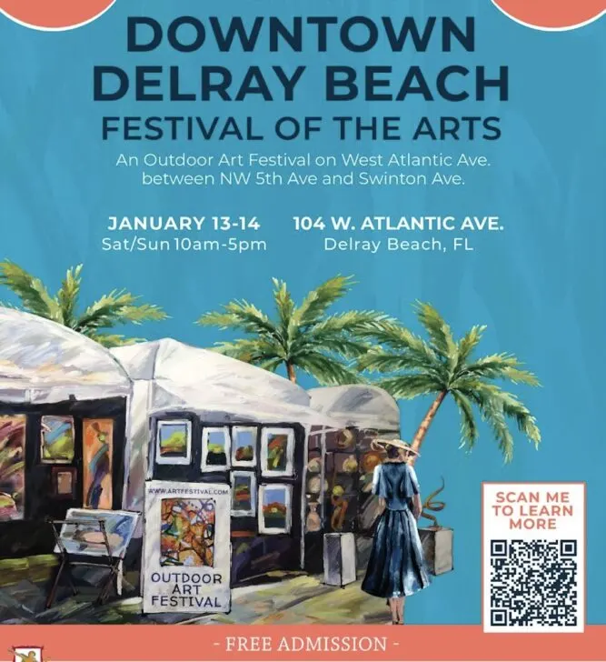 Free Downtown Delray Beach Festival of the Arts in new location South