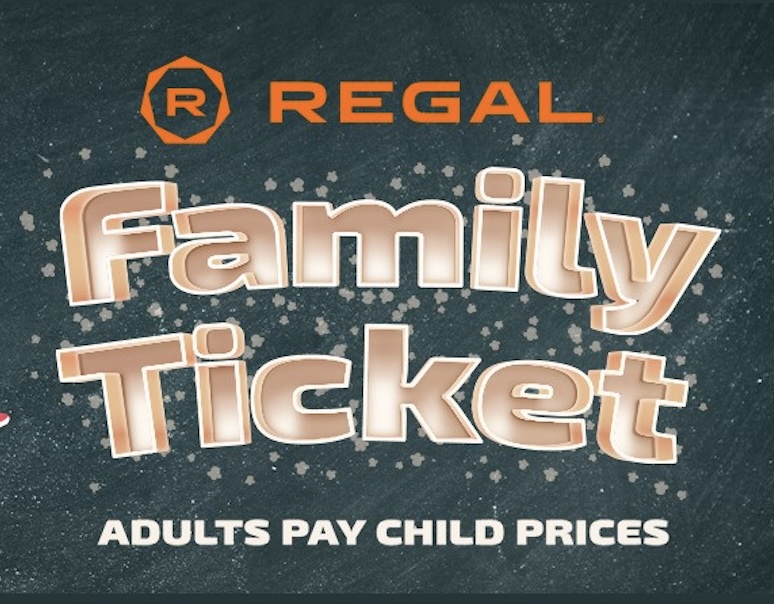 Regal Cinemas offers new Family Ticket with reduced pricing for adults