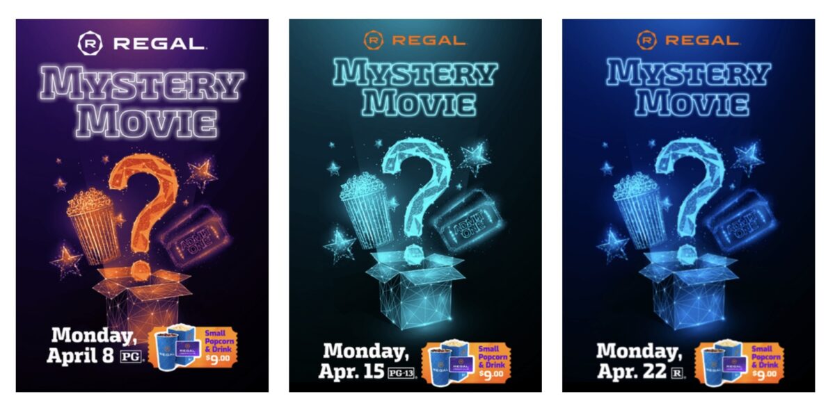Mystery Movie Mondays at select Regal Cinemas