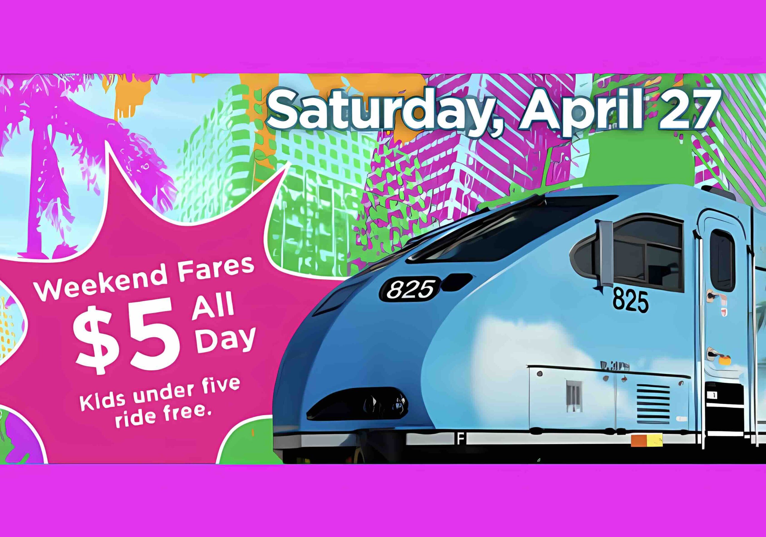 Ride & Play Tri-Rail for $5 all day