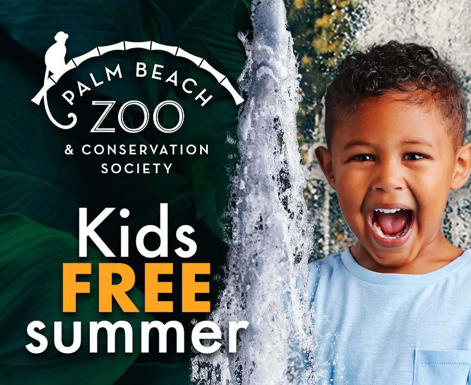Free Palm Beach Zoo admission for 4 kids with 1 paid adult this summer