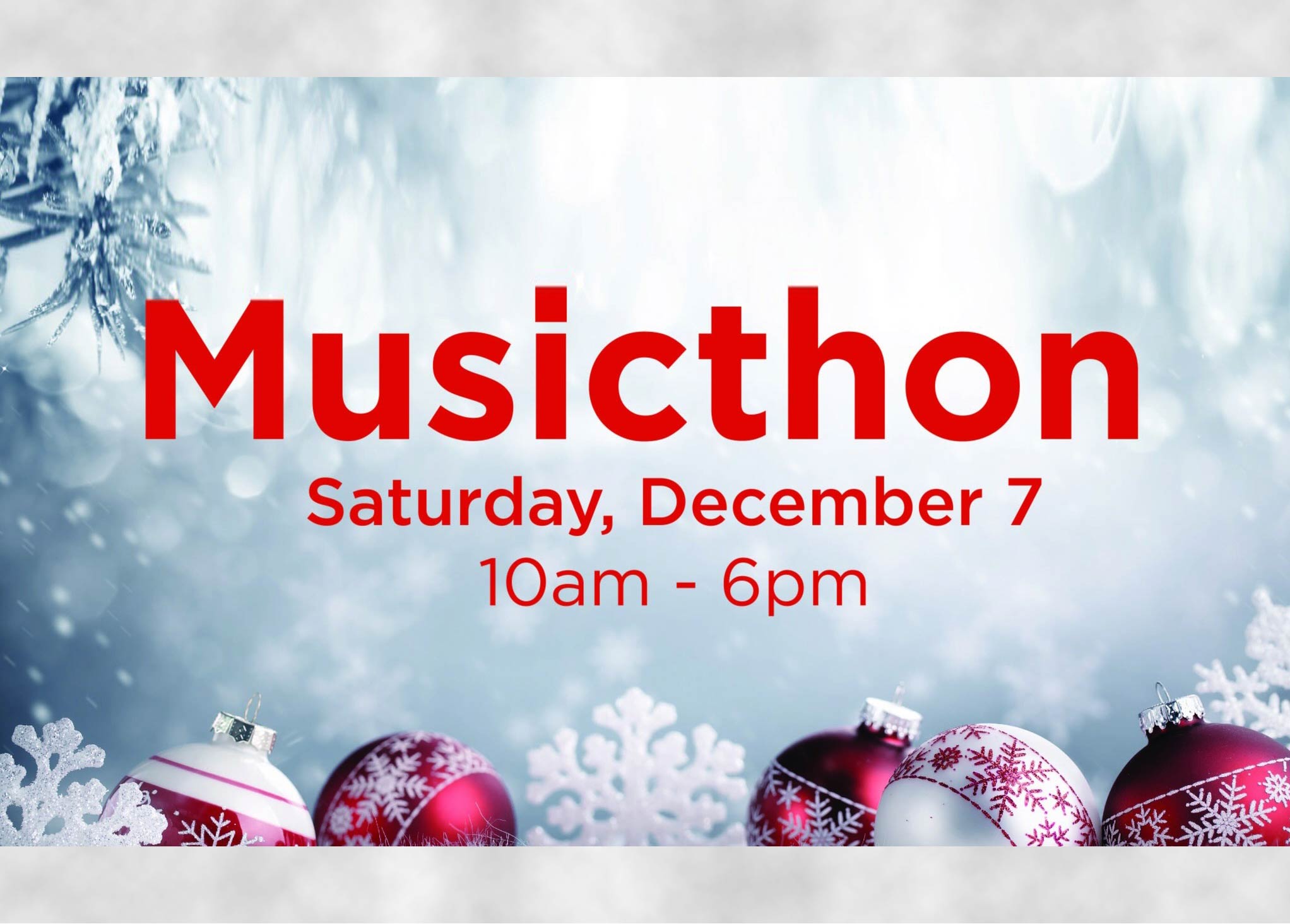 Holiday events include 'Musicthon' at The Mall at Wellington Green