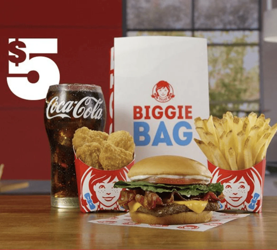 Wendy s offers big savings with Biggie Bag meal deals starting at 5 South Florida on the Cheap