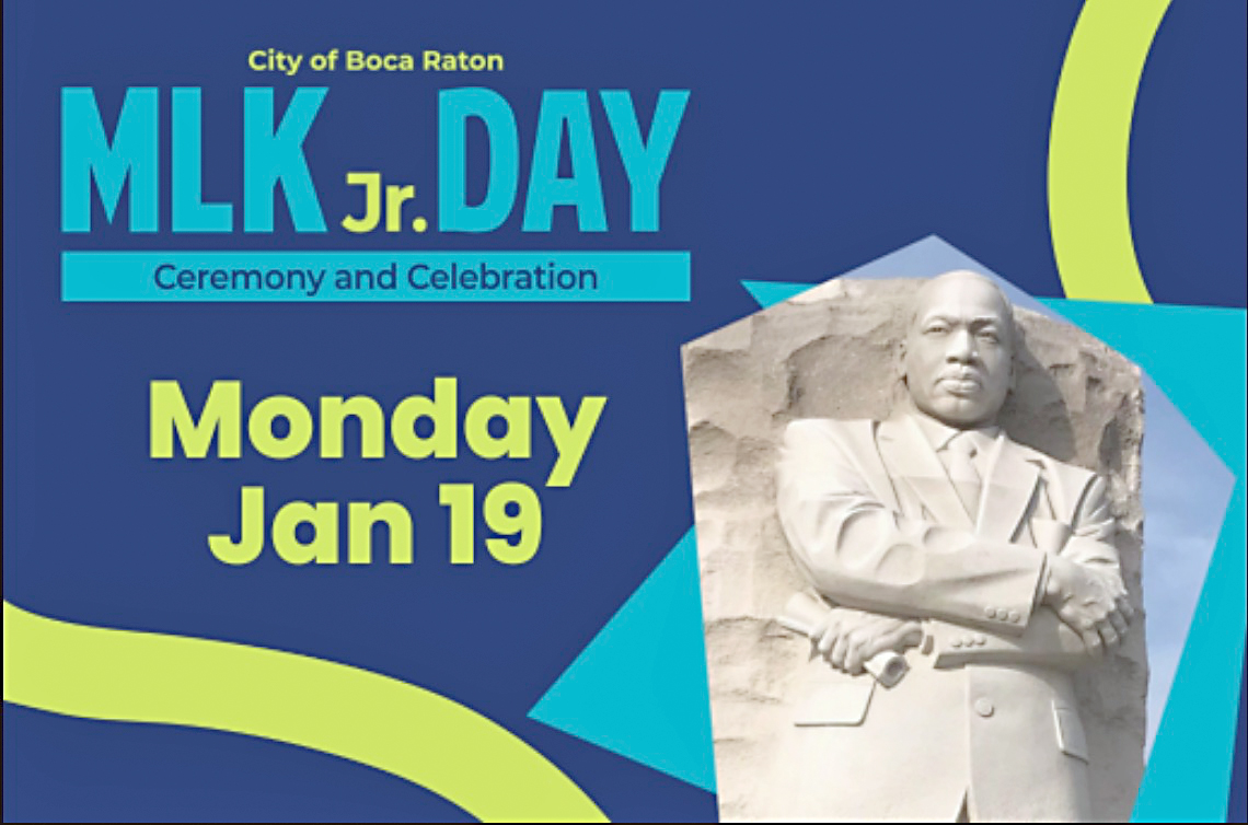 Free MLK ceremony & celebration in Boca Raton, Jan. 19