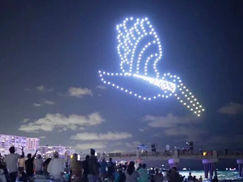 Firefly drone show Boca
