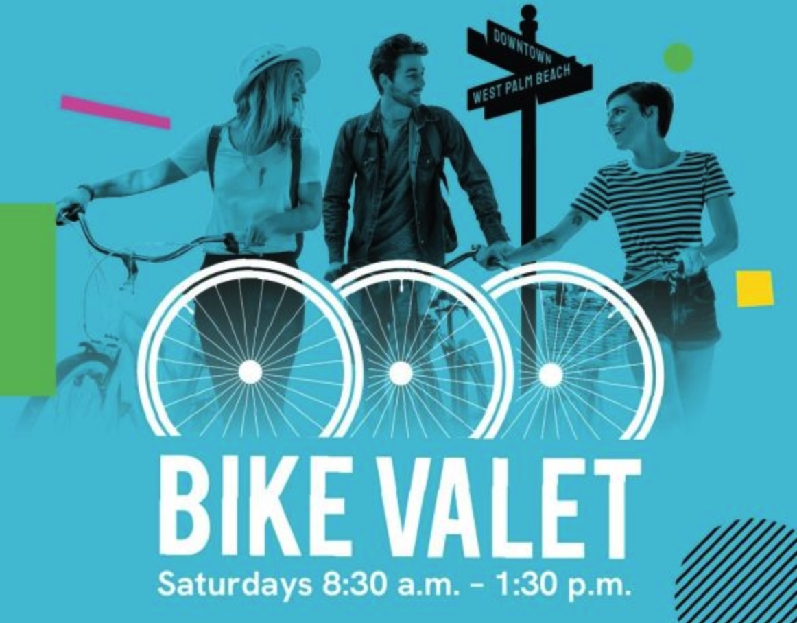 Free Bike Valet through May, downtown West Palm Beach Saturday mornings