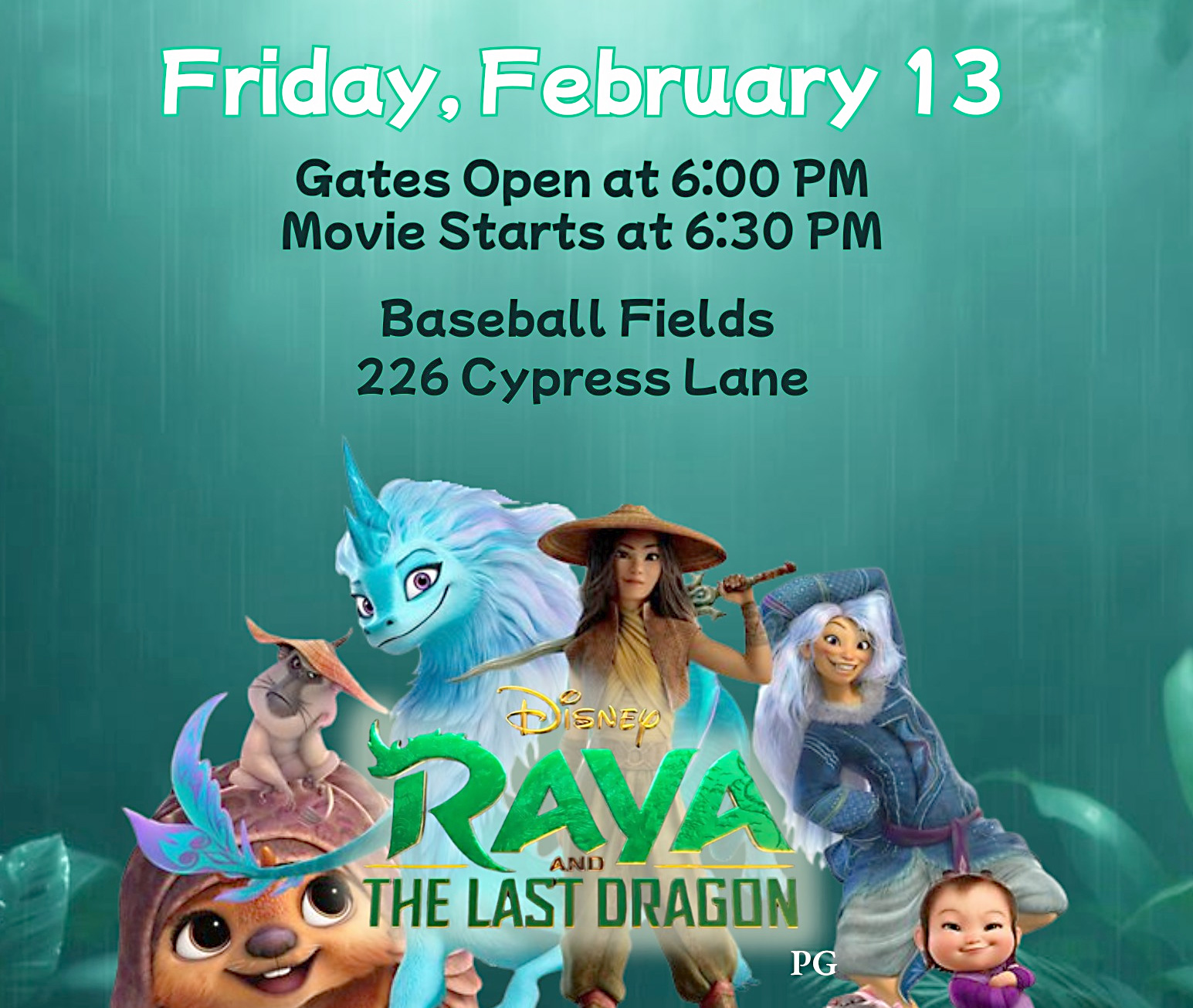 Free family movie night: 'Raya and the Last Dragon,' Palm Springs, Feb. 13