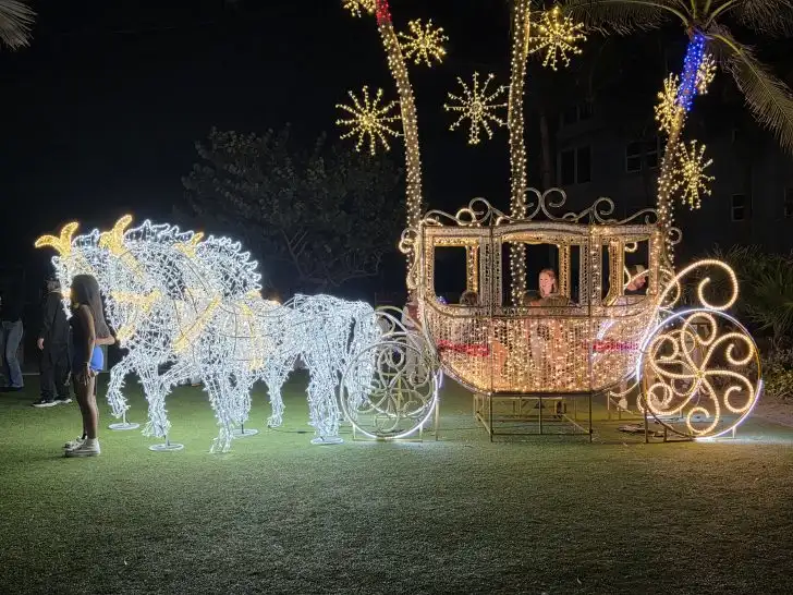 Pompano Beach Park Christmas lights photo by Teresa Mears