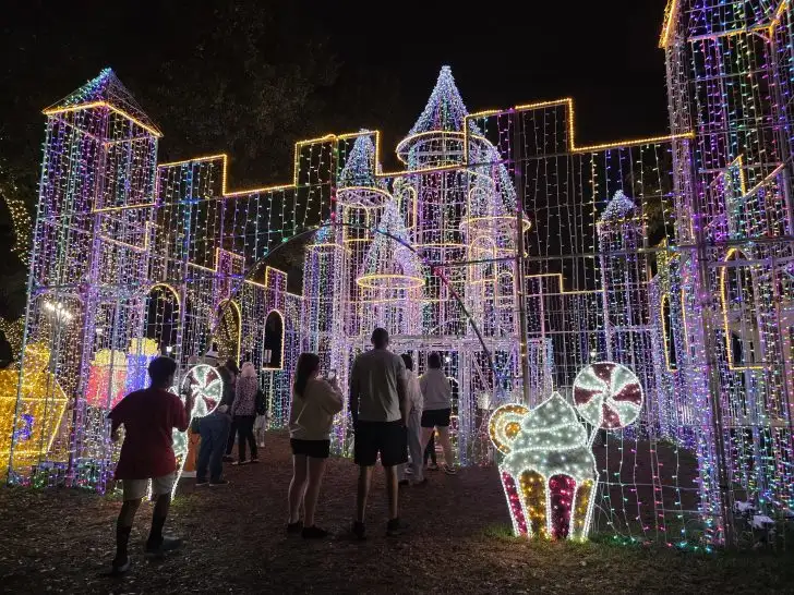 Plantation City Hall holiday lights castle Teresa Mears
