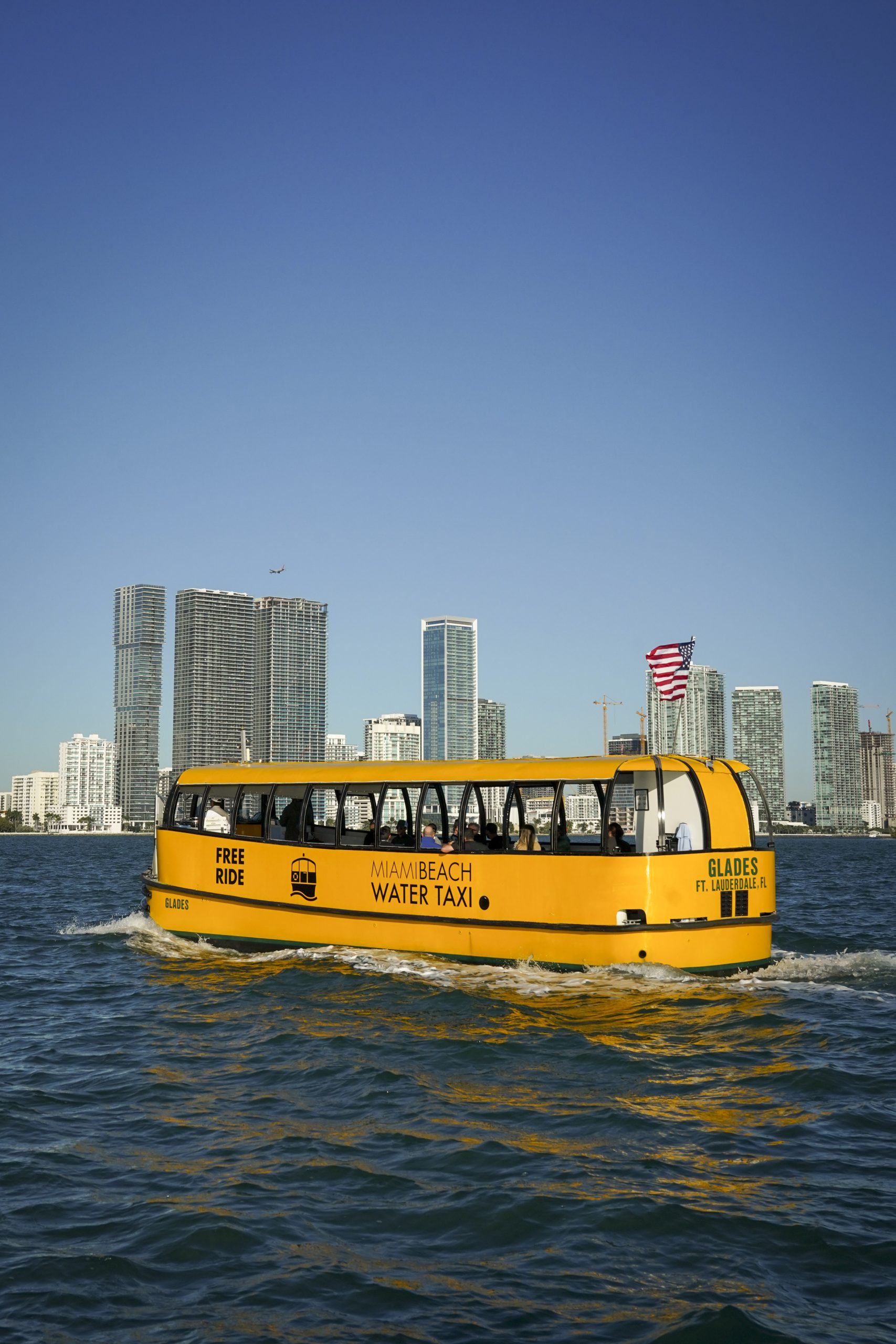 Free water taxis weekdays between Miami and Miami Beach