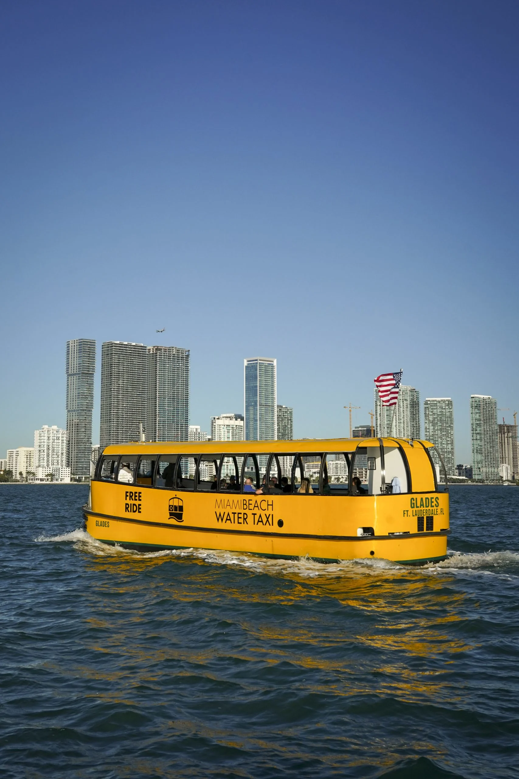 Free water taxis weekdays between Miami and Miami Beach