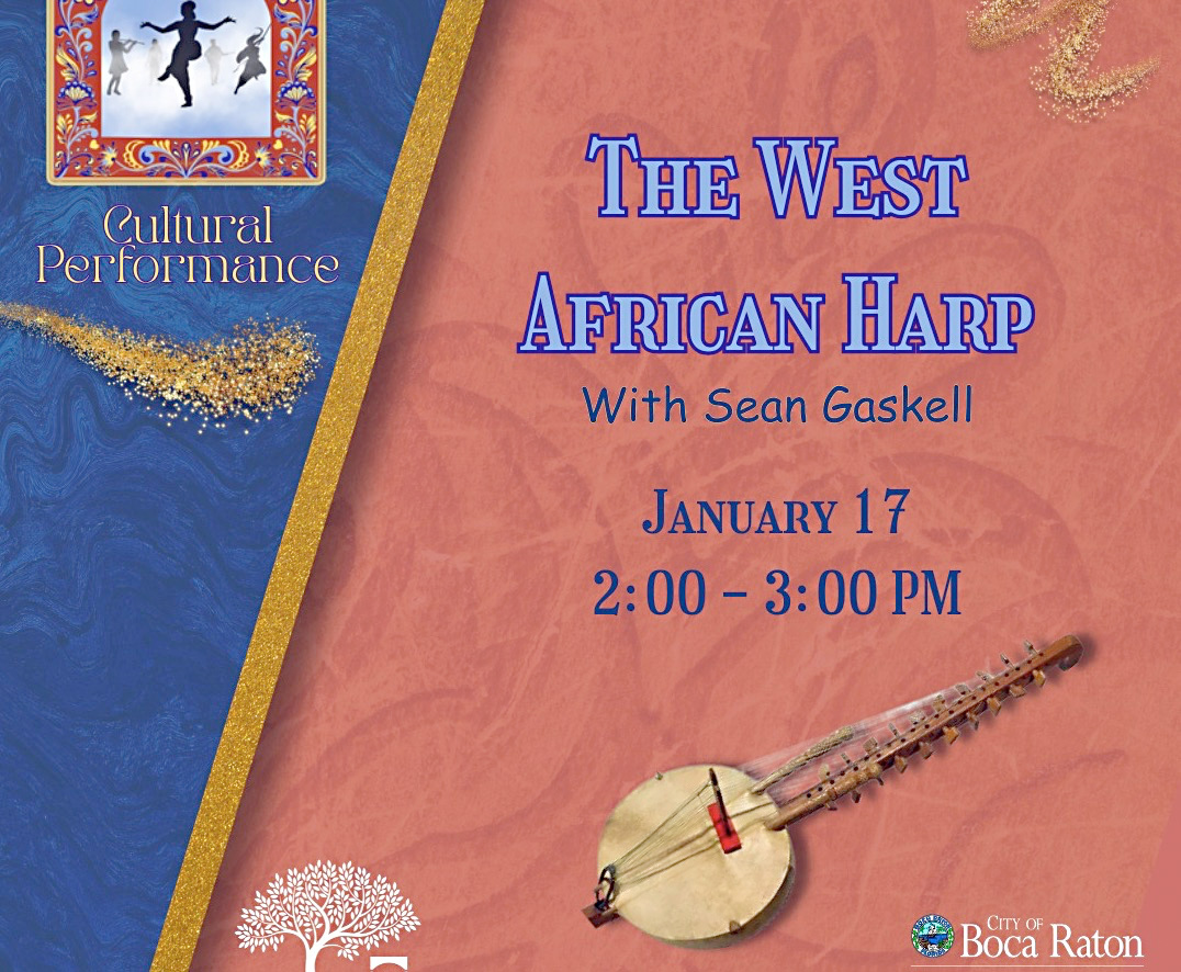 Free cultural performance on the kora, Boca Raton, Jan. 17