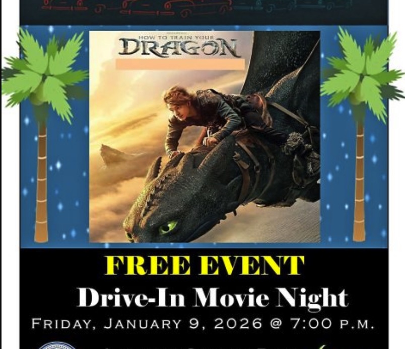 Free drive-in movie night: 'How to Train Your Dragon,' Lantana, Jan. 9