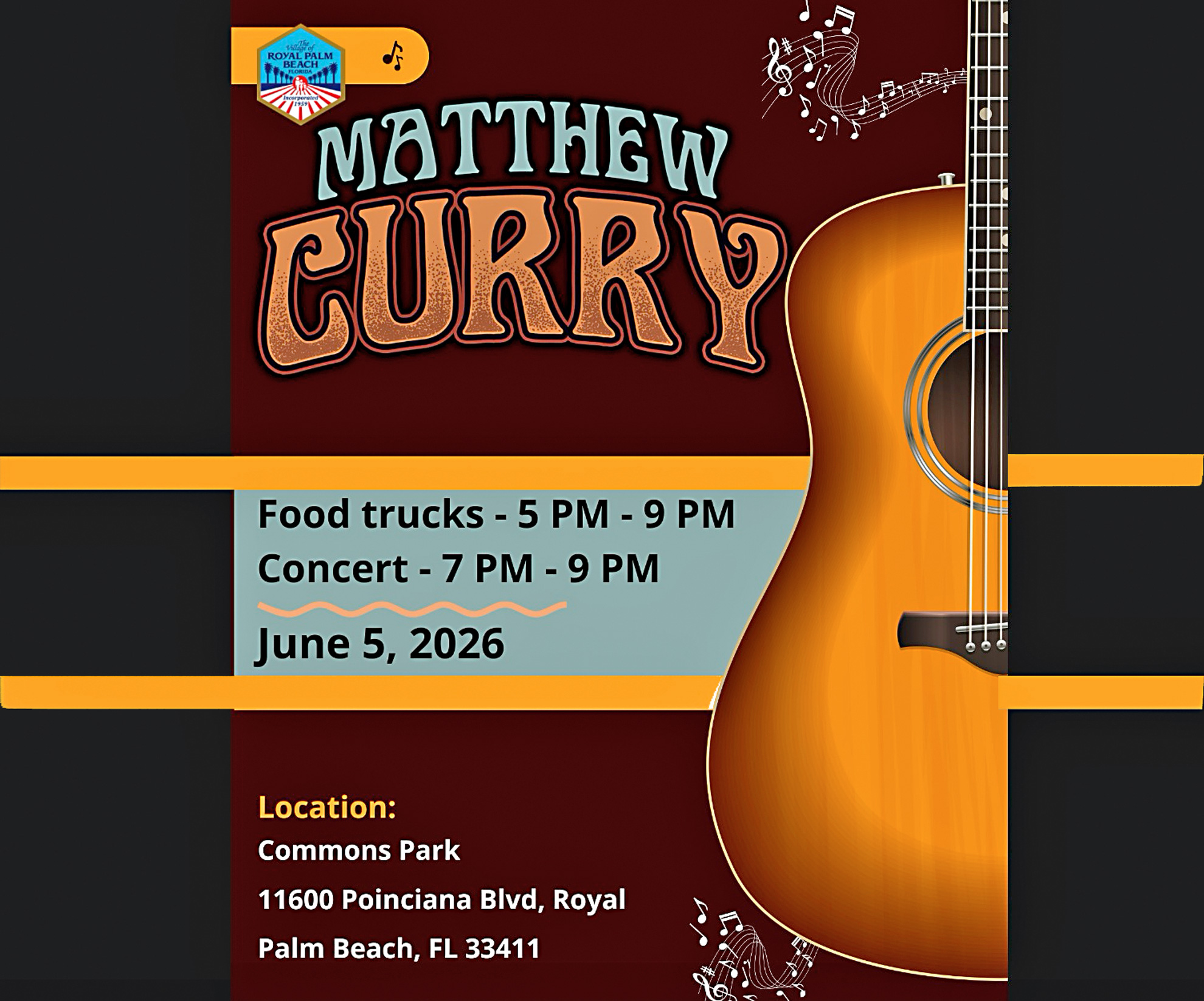 Free Food Truck Expo and concert, Royal Palm Beach, June 5