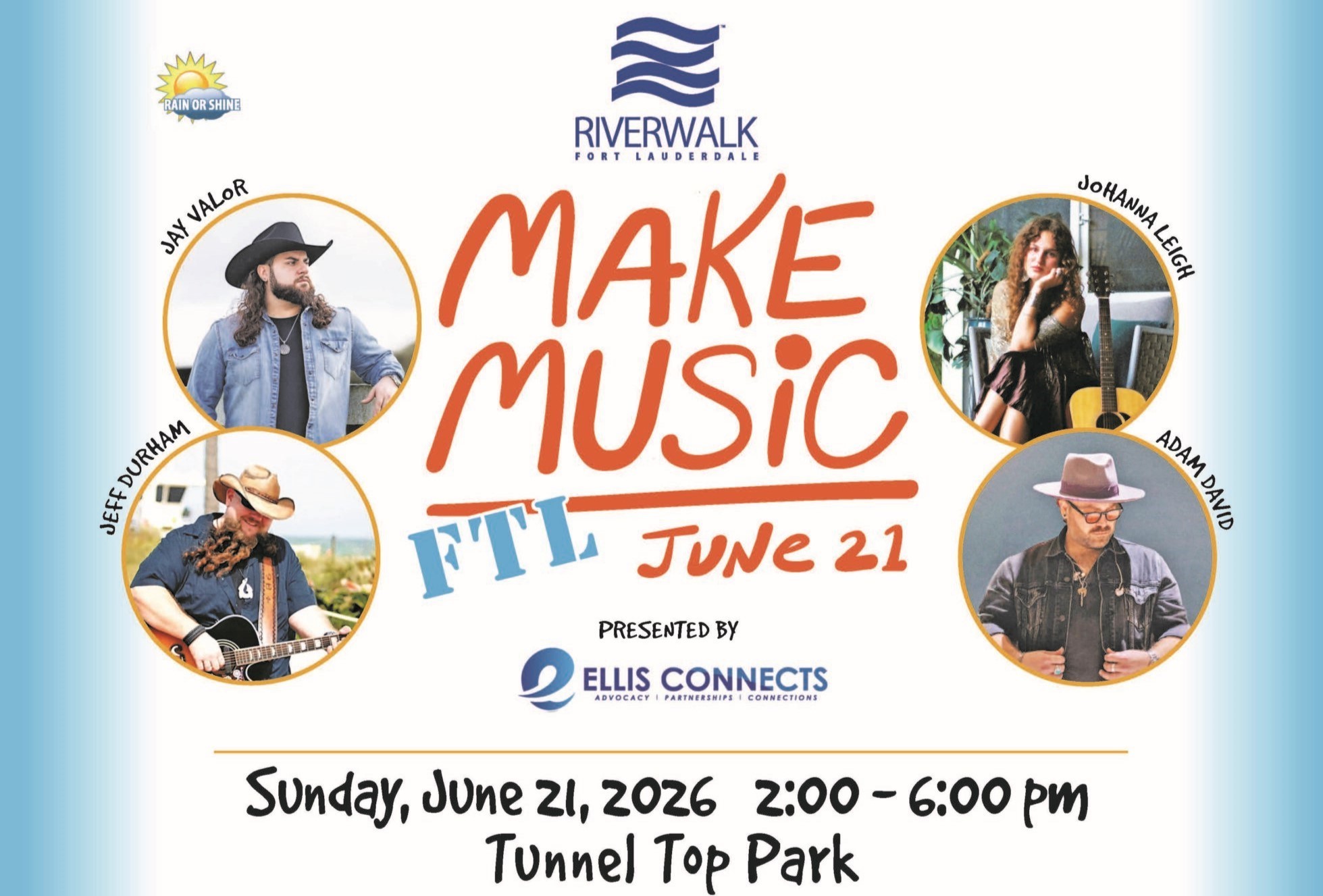 Make Music Day event at Tunnel Top Plaza in Fort Lauderdale & entry is free