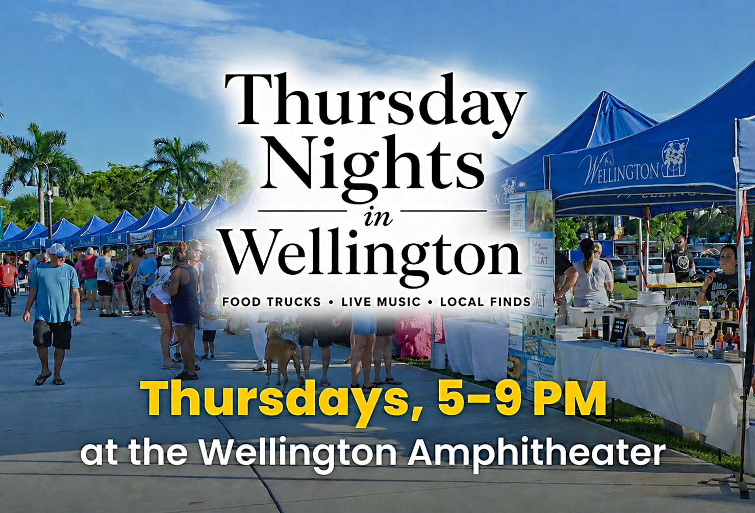 Free concert & Lakeside Market at Wellington Amphitheater, June 11