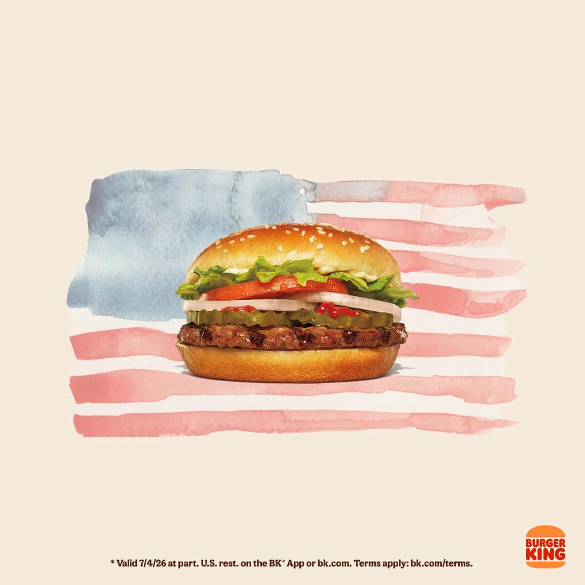 Burger King celebrates Fourth of July with Whopper Jr. for $2.50