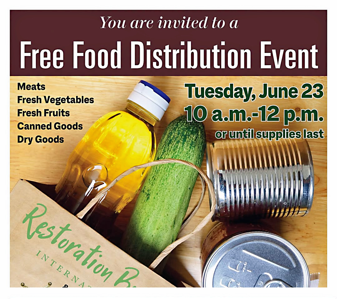 Free food distribution, Royal Palm Beach, June 23