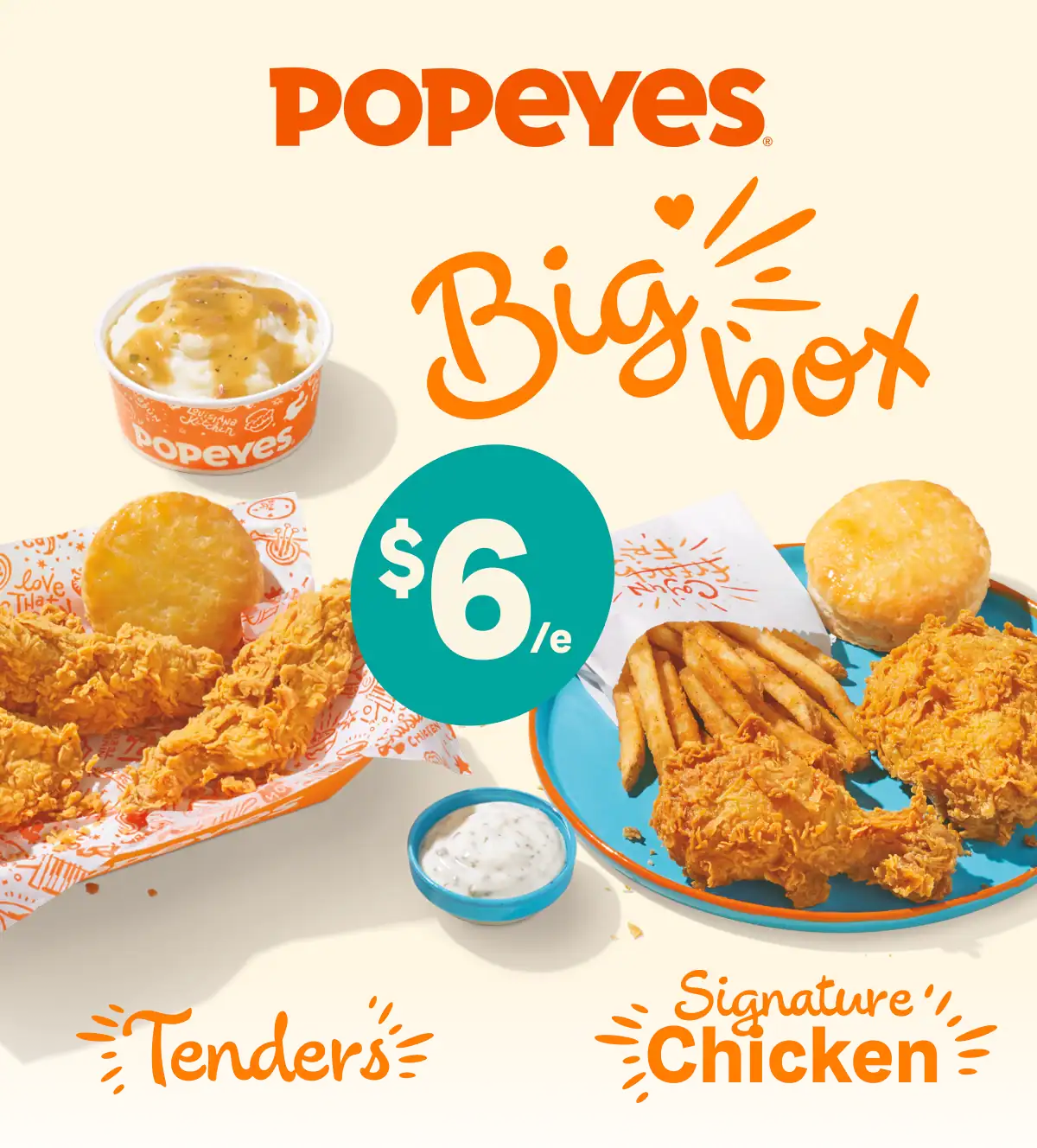 Popeyes brings back $6 Big Box with big savings on many menu favorites