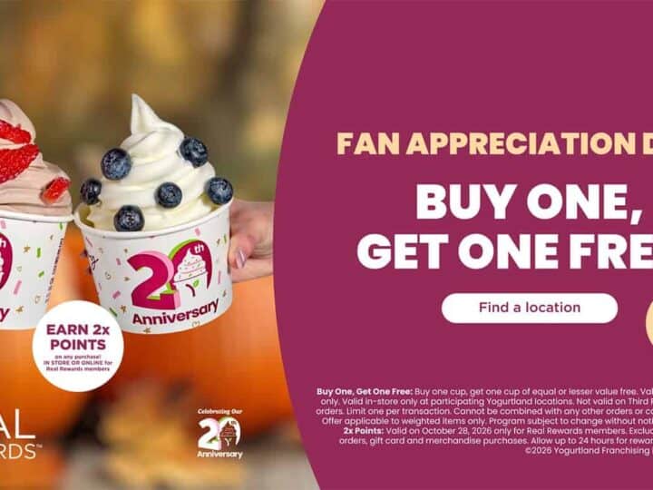 Yogurtland bogo